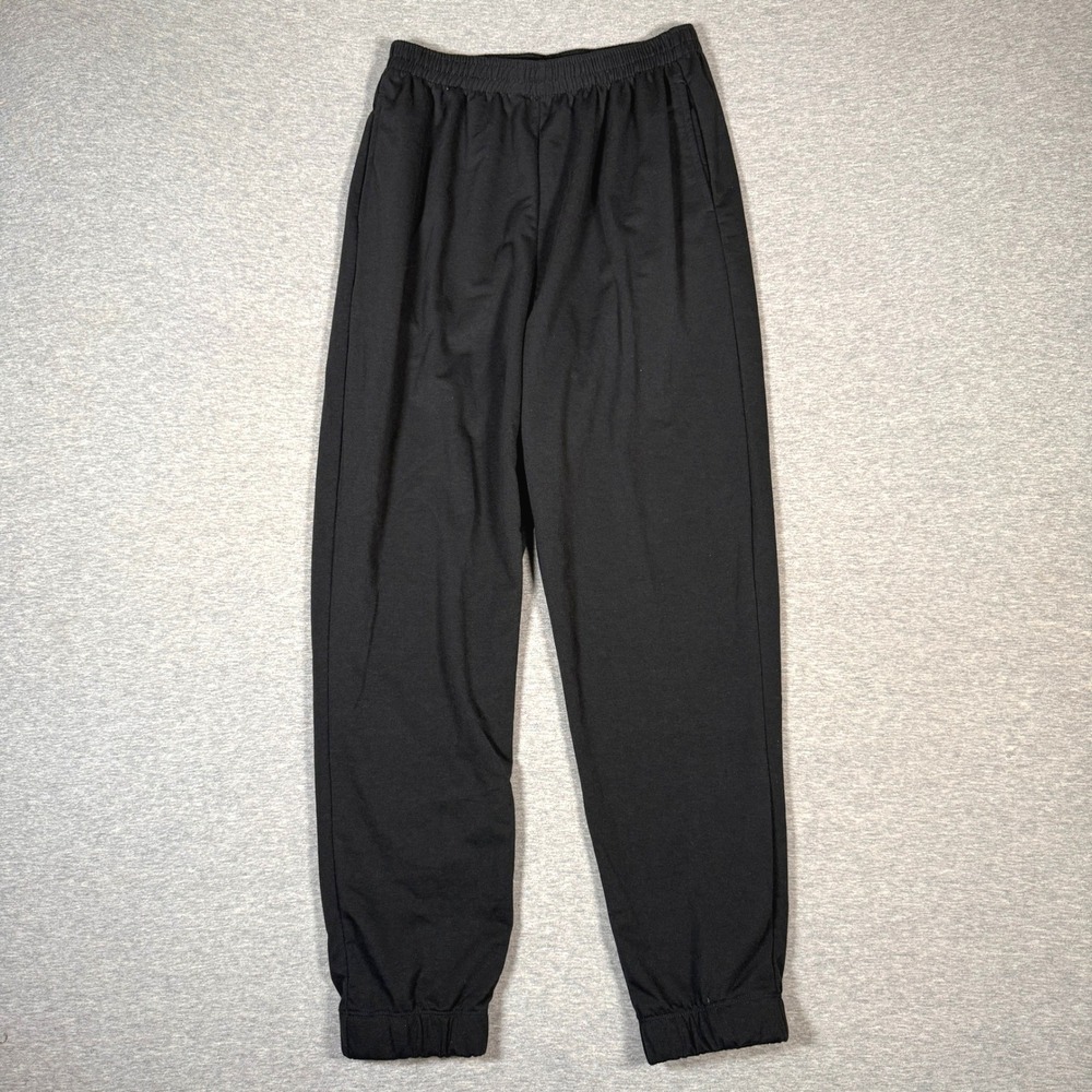 Capella Black Jogger Pants Elastic Waist Stretch Lounge Sweatpants Size M